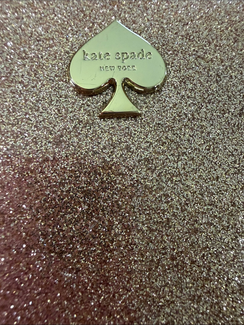 kate spade Rose Gold Glitter Wristlet Clutch - Picture 5 of 14